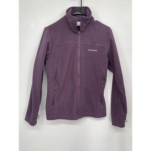 Women's Columbia Fleece Zip Up Jacket XSmall Purple‎